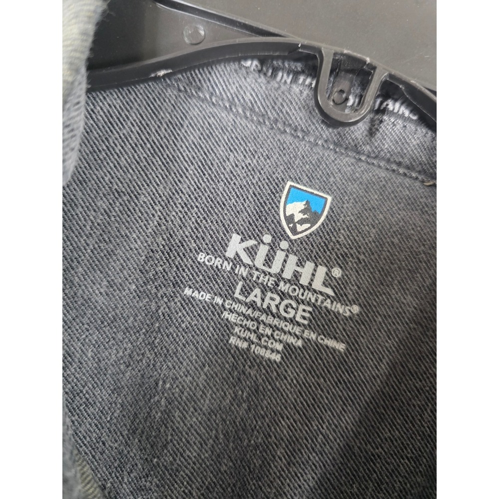 Kuhl Descendr Shirt Mens L Gray Cotton Tencel Long Sleeve Button Down Outdoor - Picture 6 of 12